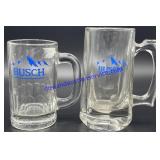 Pair of Busch Beer Mugs