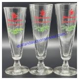 Lot of (3) Anheuser Busch Beer Glasses