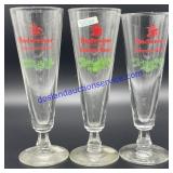 Lot of (3) Anheuser Busch Beer Glasses