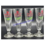 Lot of (4) Anheuser Busch Beer Glasses