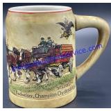 Budweiser Champion Clydesdales Beer Stein