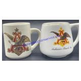 Pair of Anheuser Busch Coffee Mugs