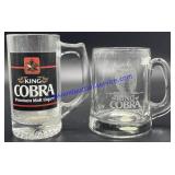 Pair of King Cobra Beer Glasses
