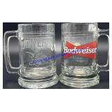 Pair of Budweiser Beer Mugs