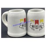 Pair of Mini Michelob Beer Steins