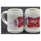Pair of Mini Miller High Life Steins