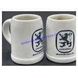 Pair of Löwenbrau Mini Beer Steins