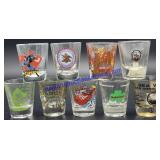 Lot of (9) Misc. Shot Glasses