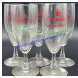 Lot of (5) Michelob Beer Glasses