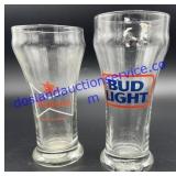 Budweiser & Bud Light Glasses