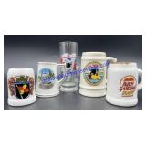 Lot of (4) Mini Steins & Shot Glass