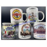 Lot of (5) Busch Gardens Coffee Mugs