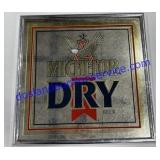Michelob Dry Framed Mirror 19" x 19"