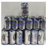 Vintage Empty Busch Light Cans