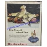 1947 Budweiser Advertisement Piece (14 x 10)