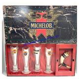 Michelob Glassware & Tapper Set