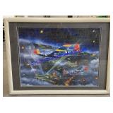 Military Planes Framed Puzzle 22"Tx30"W