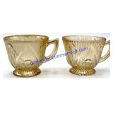 Lot of (6) Vintage Iris & Herringbone Cups