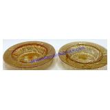 Pair of Vintage Iris & Herringbone Butter Dishes