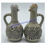 Set of Vintage Ceramarte Pottery Vinegar & Oil
