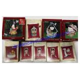 Lot Of 9 Assorted Christmas Ornaments