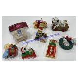 Lot Of 8 Assorted Christmas Ornaments