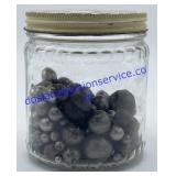 Jar of Metal Marbles