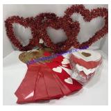 Flat of Valentines Day Decor