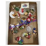 Flat of Misc. Christmas Ornaments