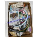 Flat of Cross Stitching Supplies, Etc..