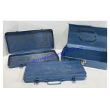 Lot of (3) Small Metal Containers