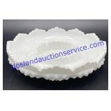Large Vintage Milk Glass Ashtray