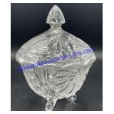 Art Mark Glass Covered Dish (8")