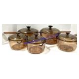 Lot of Vintage Glass Vision Corning Pots & Life