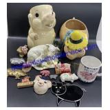 Misc Pig Decor & Cookie Jars