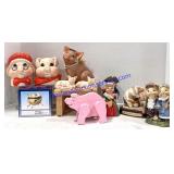 Misc Pig Containers , Figurines , Decor