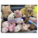 Box Misc Stuffed Pigs & Toys - Outlet Pig & Two