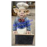 Pig W/ Chalkboard 23" Tall