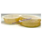 Lot of  (3) Peach Luster  Fire King Dishes