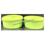 Pair of Vintage Green Tupperware Containers