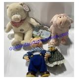 Stuffed Pig Toys & Tin