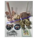 Misc Pig Paper Towel Holders , Book , Figurines