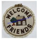 Cross Stitch Welcome Decor