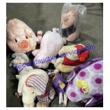 Lot of Stuffed Pigs