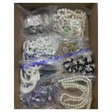 Flat of Costume Jewelry