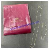 18K Necklace & Bracelet