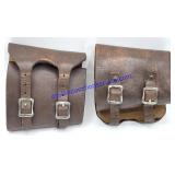 Pair of Leather Gun Pieces