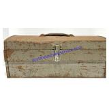 Vintage Metal Toolbox w/ Misc. Tools