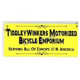 Tiddley Winkers Motorized Bicycle Sign (18 x 9)