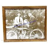 Vintage Indian Motorcyle Print (15 x 13)